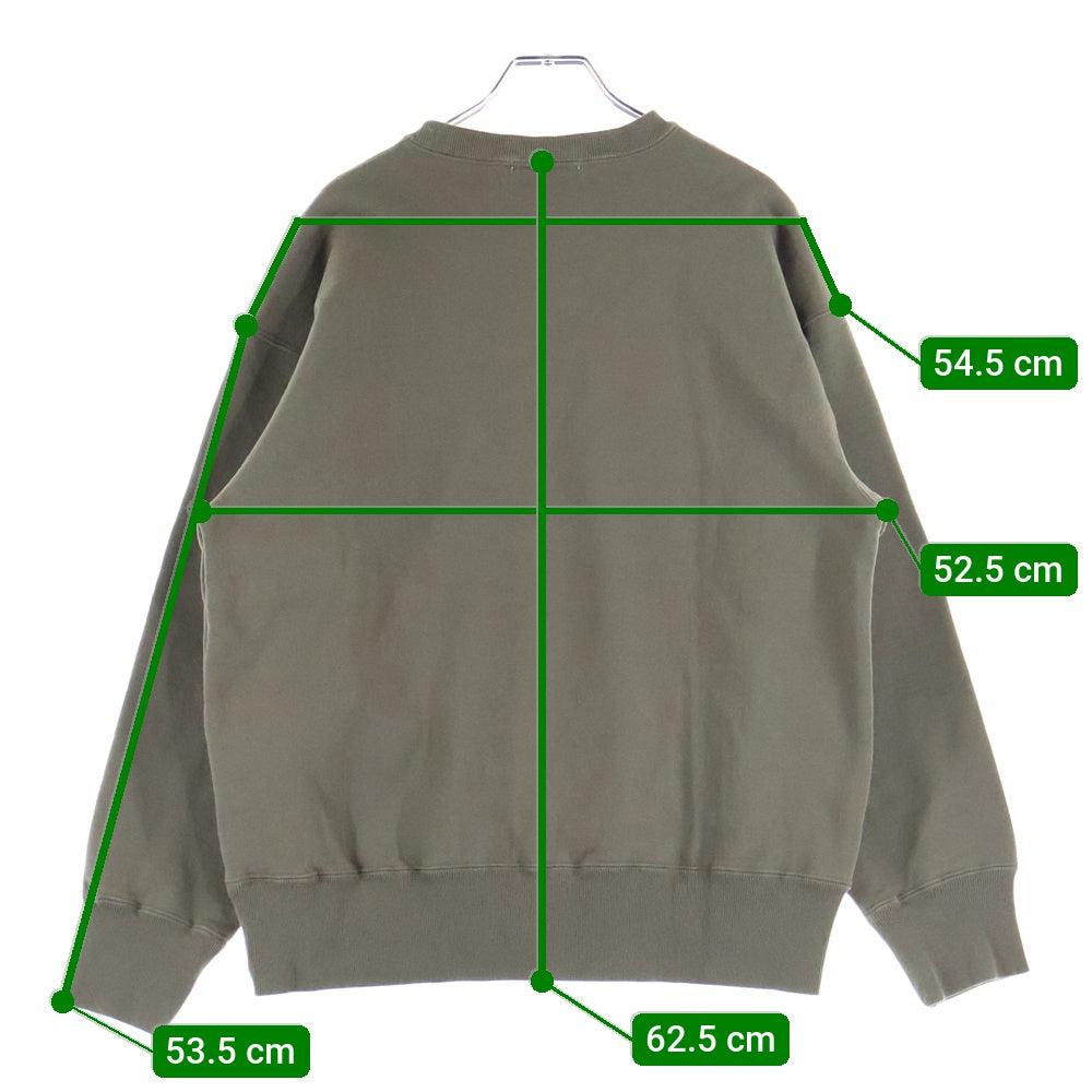 CABARET POVAL(キャバレーポバール) Logo Crewneck ロゴクルーネックスウェット トレーナー カーキ