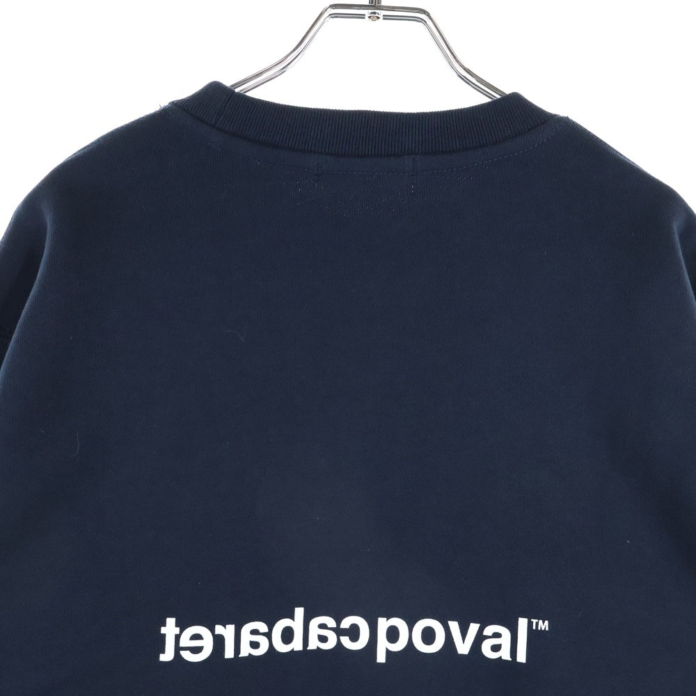 CABARET POVAL(キャバレーポバール) Home Crewneck ホームクルーネックスウェット トレーナー ネイビー