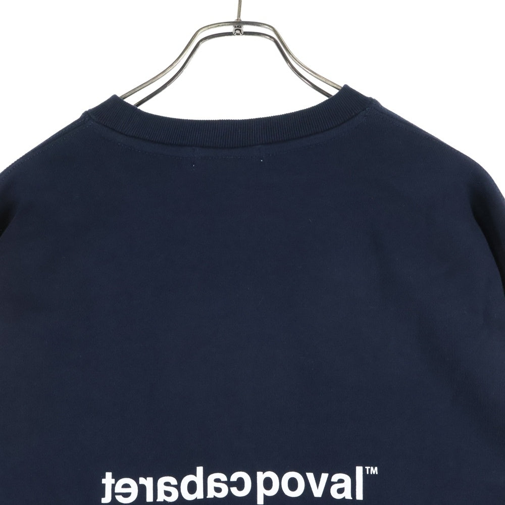 CABARET POVAL(キャバレーポバール) Home Crewneck ホームクルーネックスウェット トレーナー ネイビー