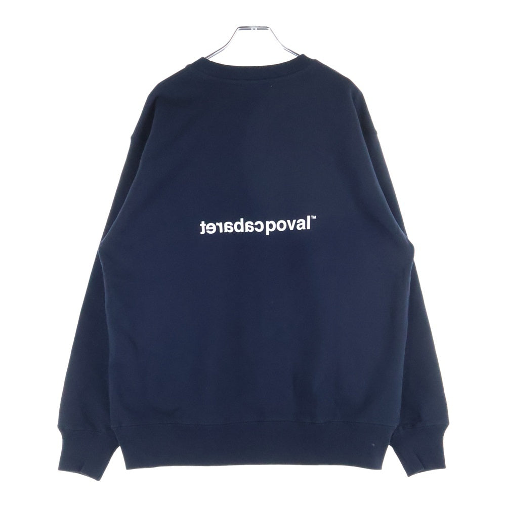 CABARET POVAL(キャバレーポバール) Home Crewneck ホームクルーネックスウェット トレーナー ネイビー