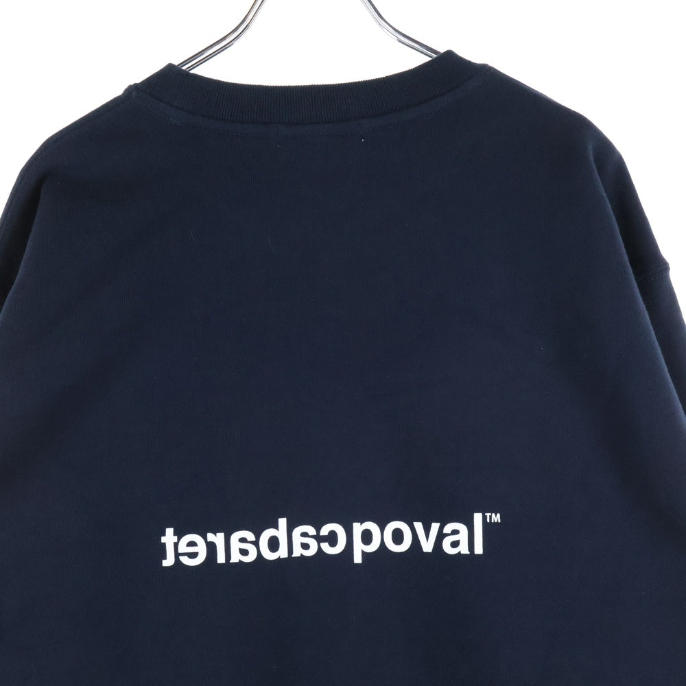 CABARET POVAL(キャバレーポバール) Home Crewneck ホームクルーネックスウェット トレーナー ネイビー