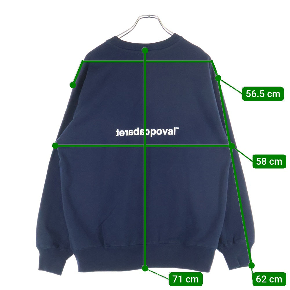CABARET POVAL(キャバレーポバール) Home Crewneck ホームクルーネックスウェット トレーナー ネイビー