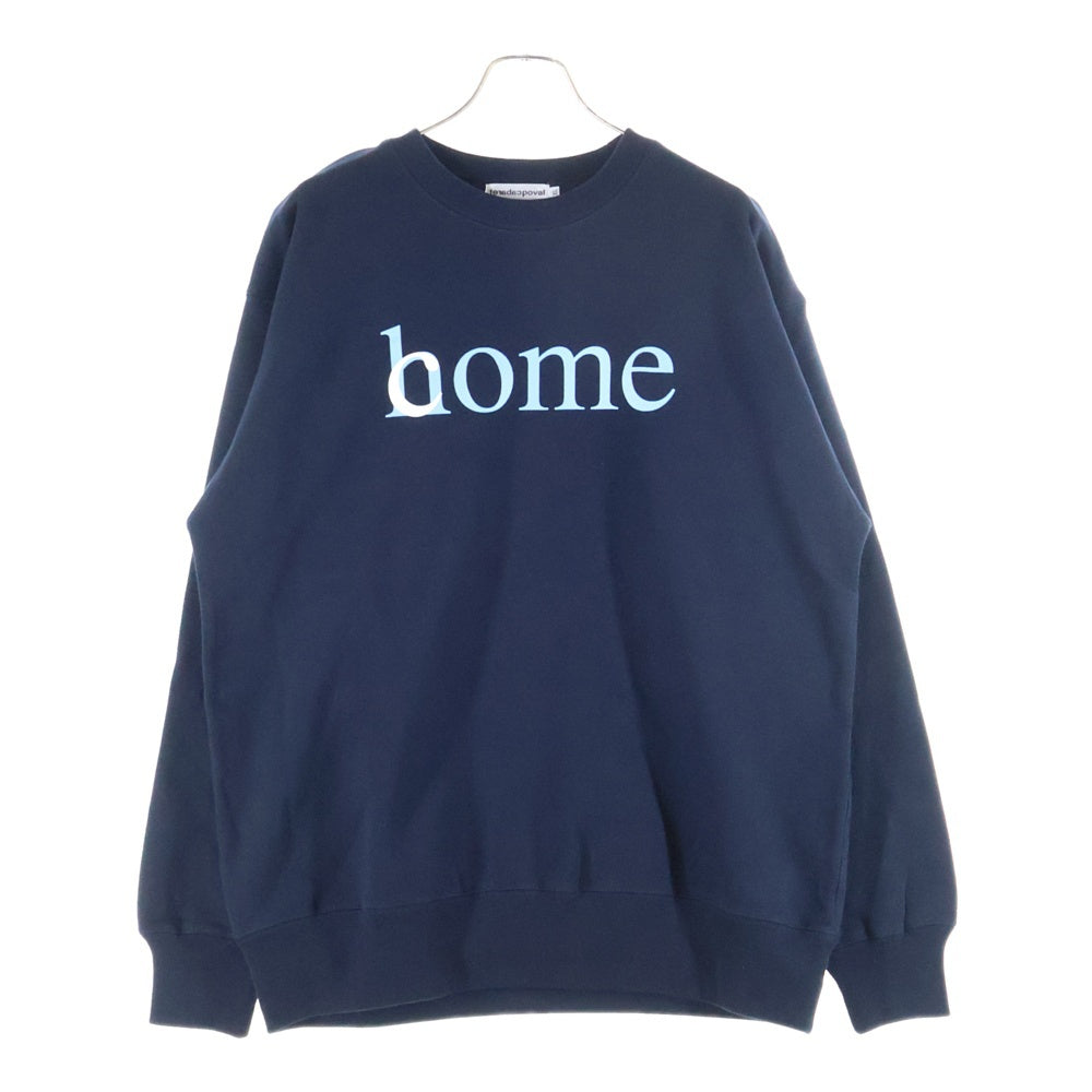 CABARET POVAL(キャバレーポバール) Home Crewneck ホームクルーネックスウェット トレーナー ネイビー