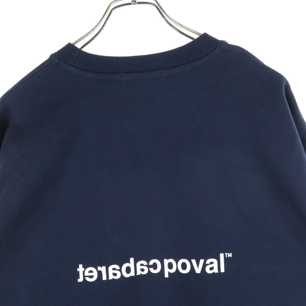 CABARET POVAL(キャバレーポバール) Home Crewneck ホームクルーネックスウェット トレーナー ネイビー