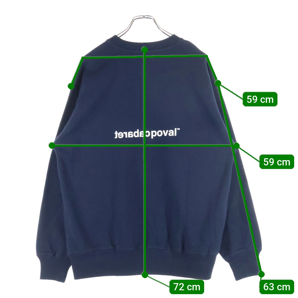 CABARET POVAL(キャバレーポバール) Home Crewneck ホームクルーネックスウェット トレーナー ネイビー