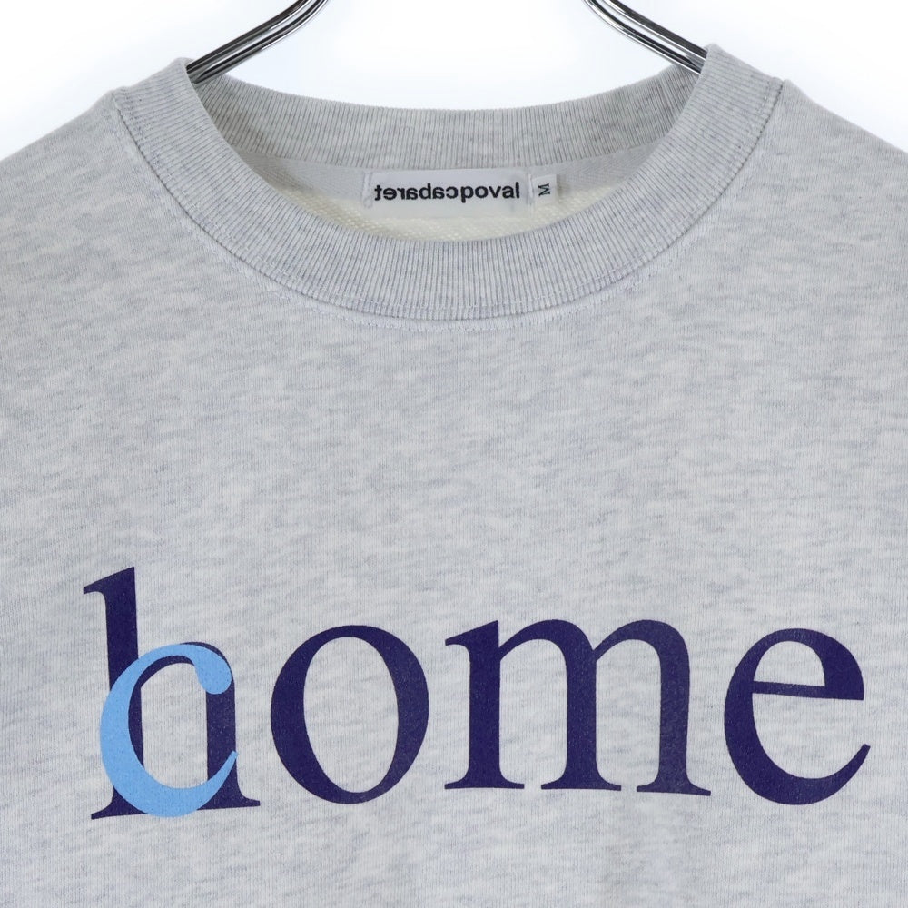 CABARET POVAL(キャバレーポバール) Home Crewneck ホームクルーネックスウェット トレーナー グレー