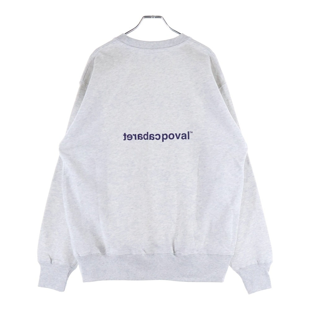 CABARET POVAL(キャバレーポバール) Home Crewneck ホームクルーネックスウェット トレーナー グレー