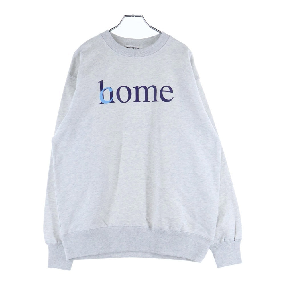 CABARET POVAL(キャバレーポバール) Home Crewneck ホームクルーネックスウェット トレーナー グレー