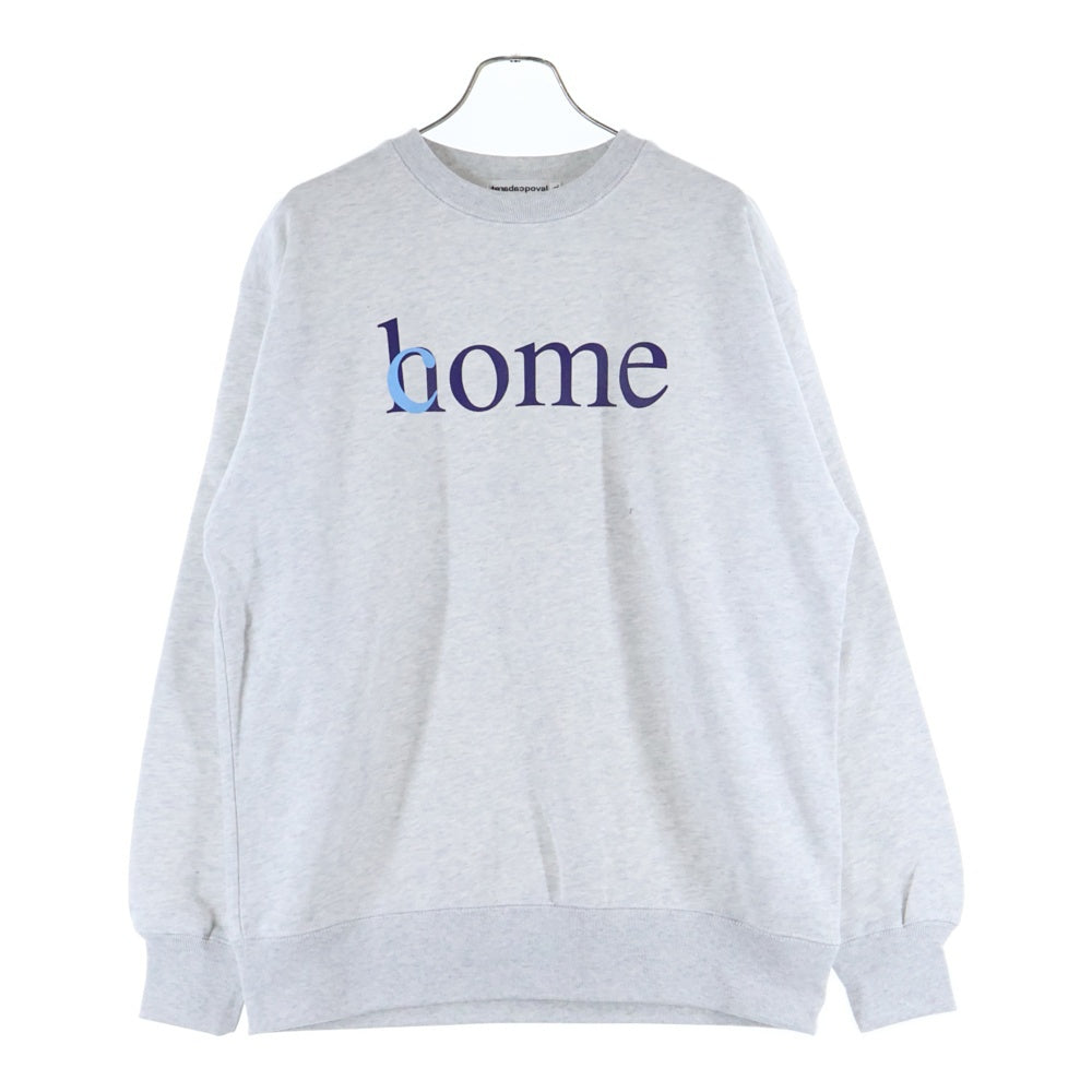 CABARET POVAL(キャバレーポバール) Home Crewneck ホームクルーネックスウェット トレーナー グレー