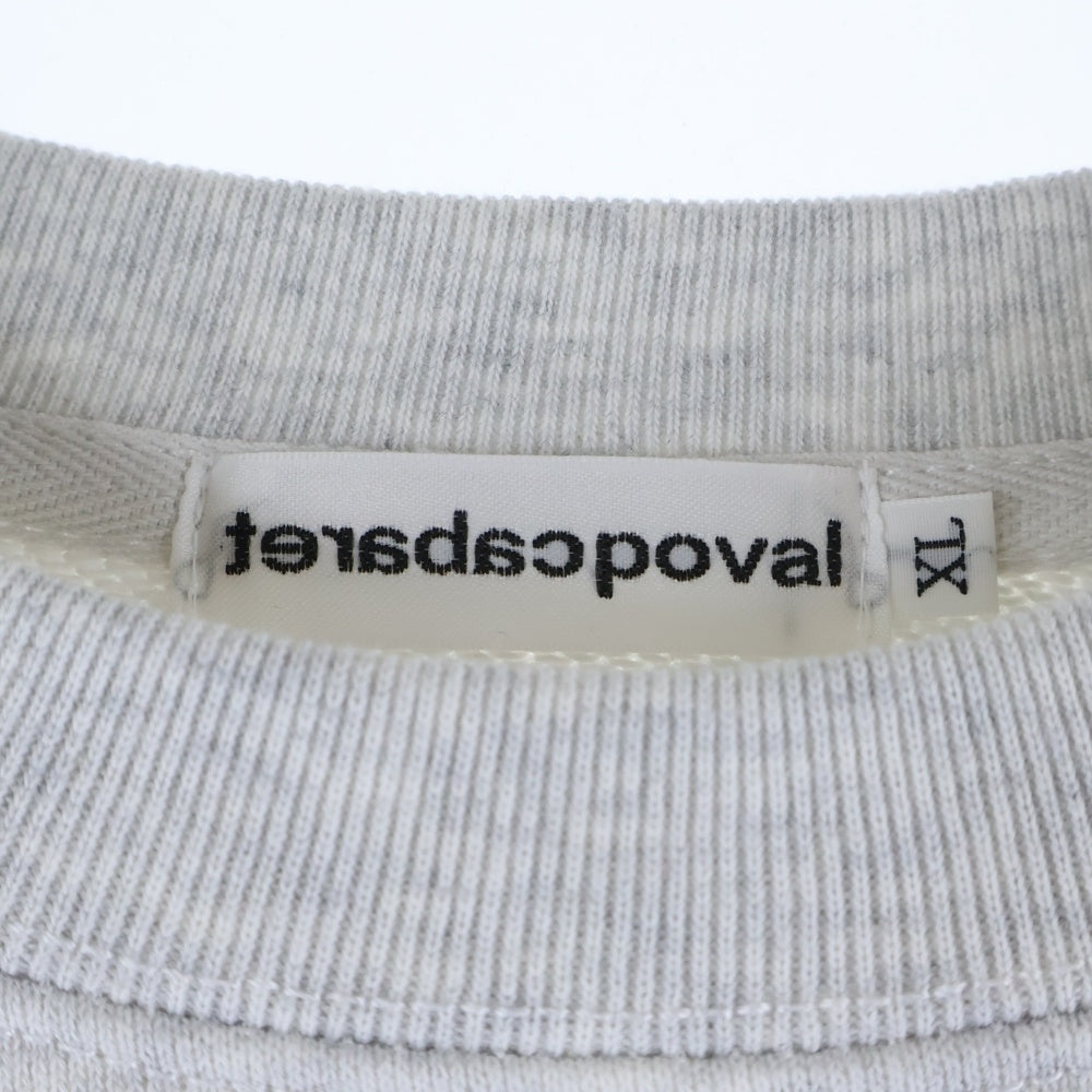 CABARET POVAL(キャバレーポバール) Home Crewneck ホームクルーネックスウェット トレーナー グレー