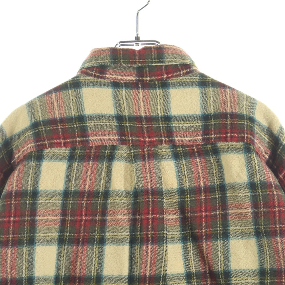 BANANA REPUBLIC(バナナリパブリック) チェック柄 長袖ウールボタンダウンシャツ レッド/グリーン