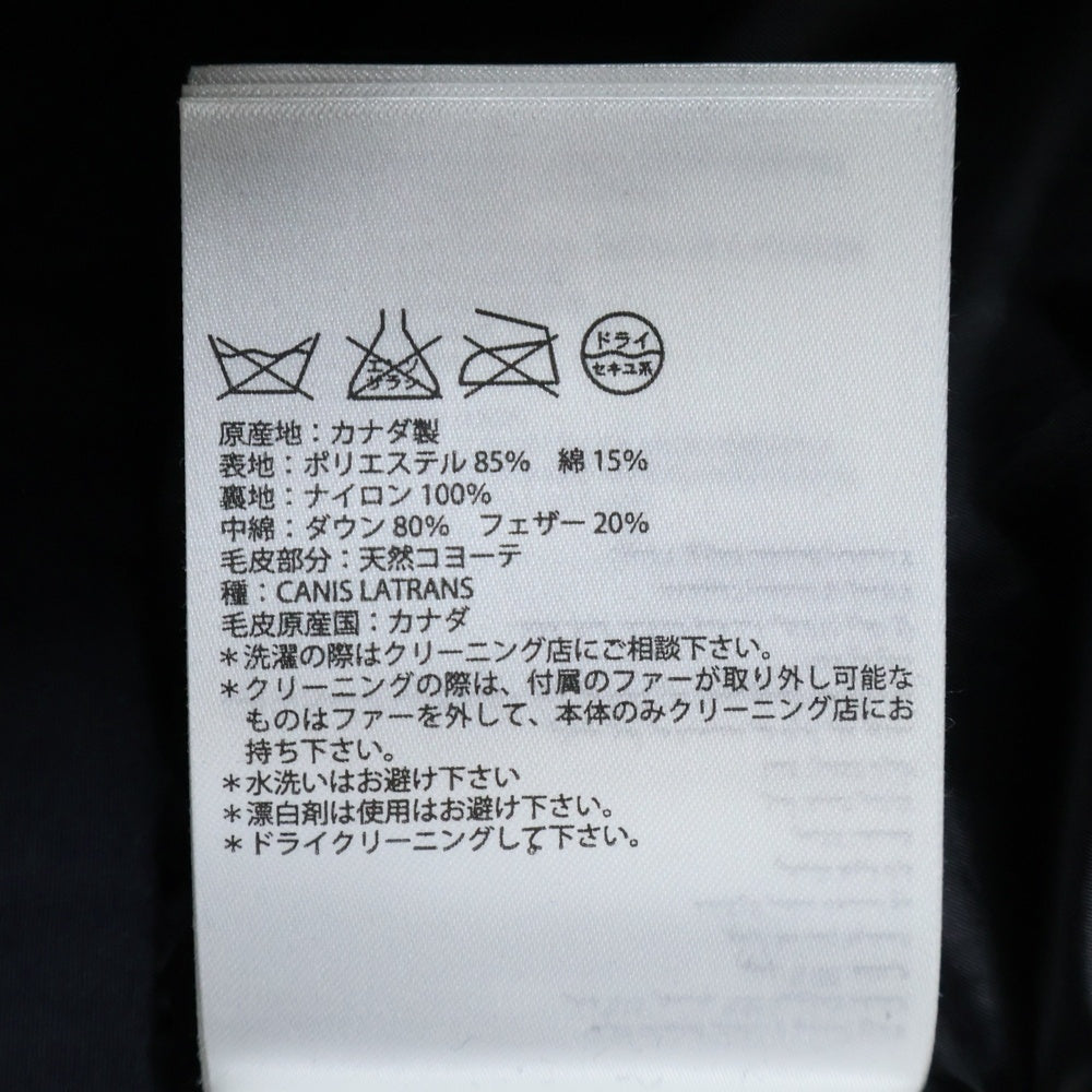 CANADA GOOSE(カナダグース) SHELBURNE PARKA シェルバーン パーカ ファー付き フーデット ジップアップ ロングダウンジャケット レディース ブラック 3802LB