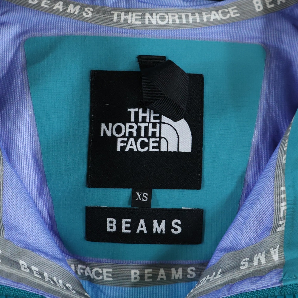 THE NORTH FACE(ザノースフェイス) ×BEAMS EXPEDITION LIGHT PARKA ビームス エクスペディション 胸ロゴデザイン フーデッド ジップアップ ライトジャケット ブルー NP61700B