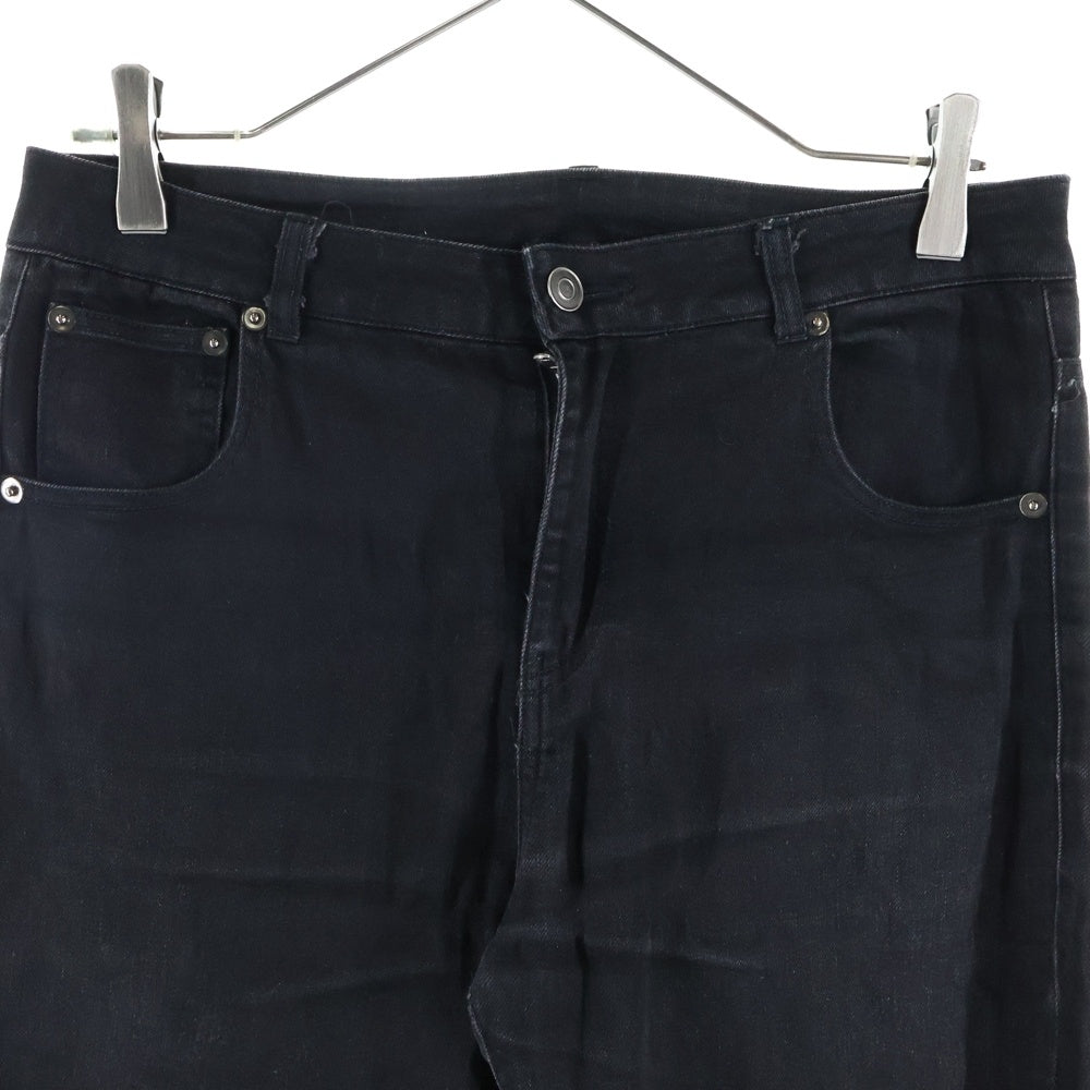 ADRER(アドラー) 裾ジップスリット ジップフライ スキニーデニムパンツ ブラック ADAZU1019004