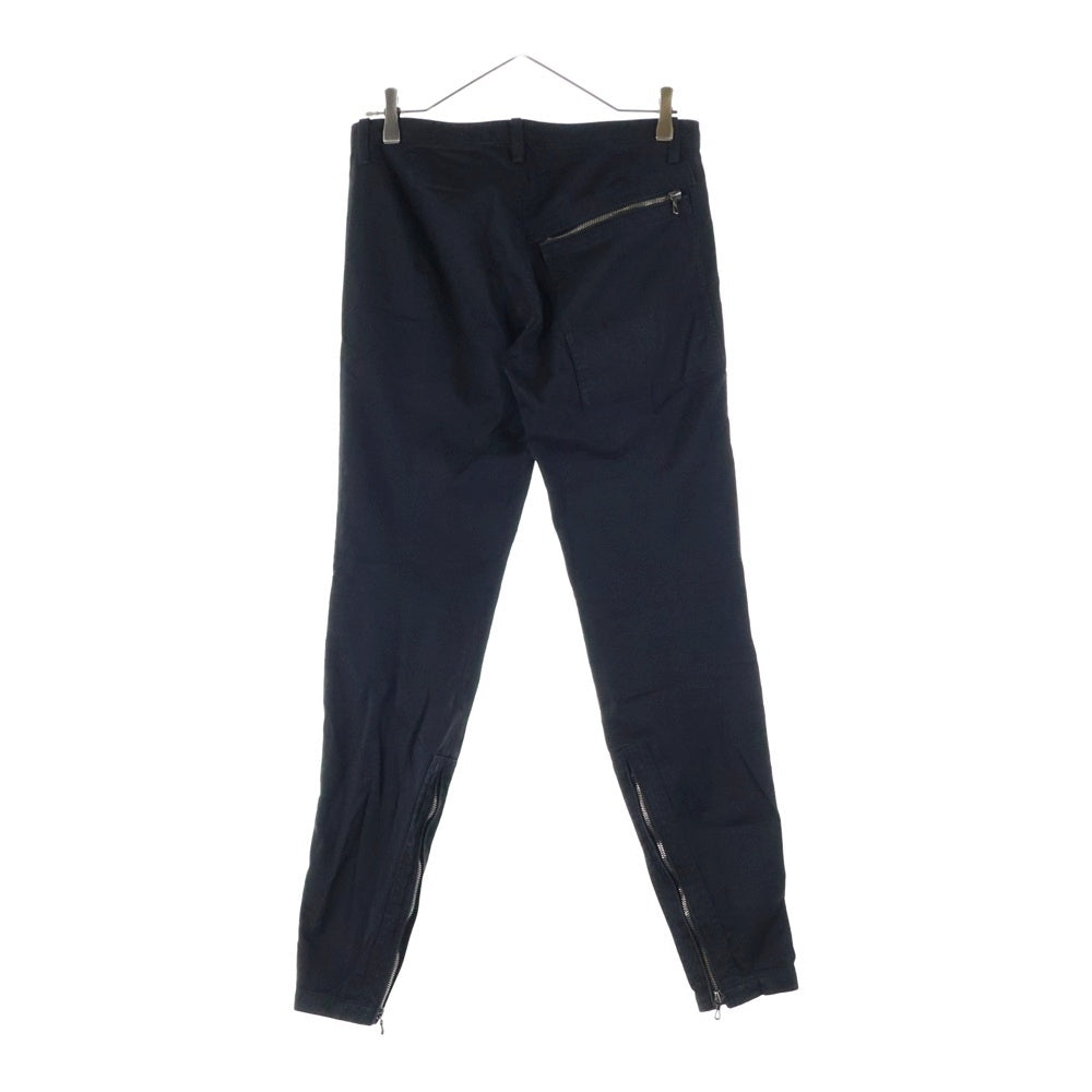 JULIUS(ユリウス) 09AW 7th Morning マルチジップポケット テーパード カーゴパンツ ブラック