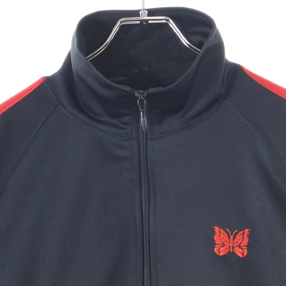 Needles(ニードルス) 24SS ×LHP EXCLUSIVE TRACK JACKET エルエイチピー エクスクルーシブ 胸ロゴデザイン トラックジャケット ブラック/レッド OT1607