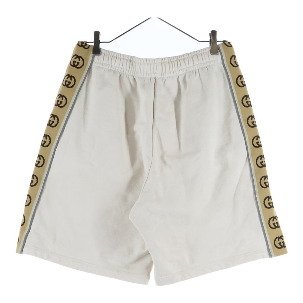 GUCCI(グッチ) インターロッキングG サイドライン イージーハーフパンツ ショーツ アイボリー 630715 XJBUW