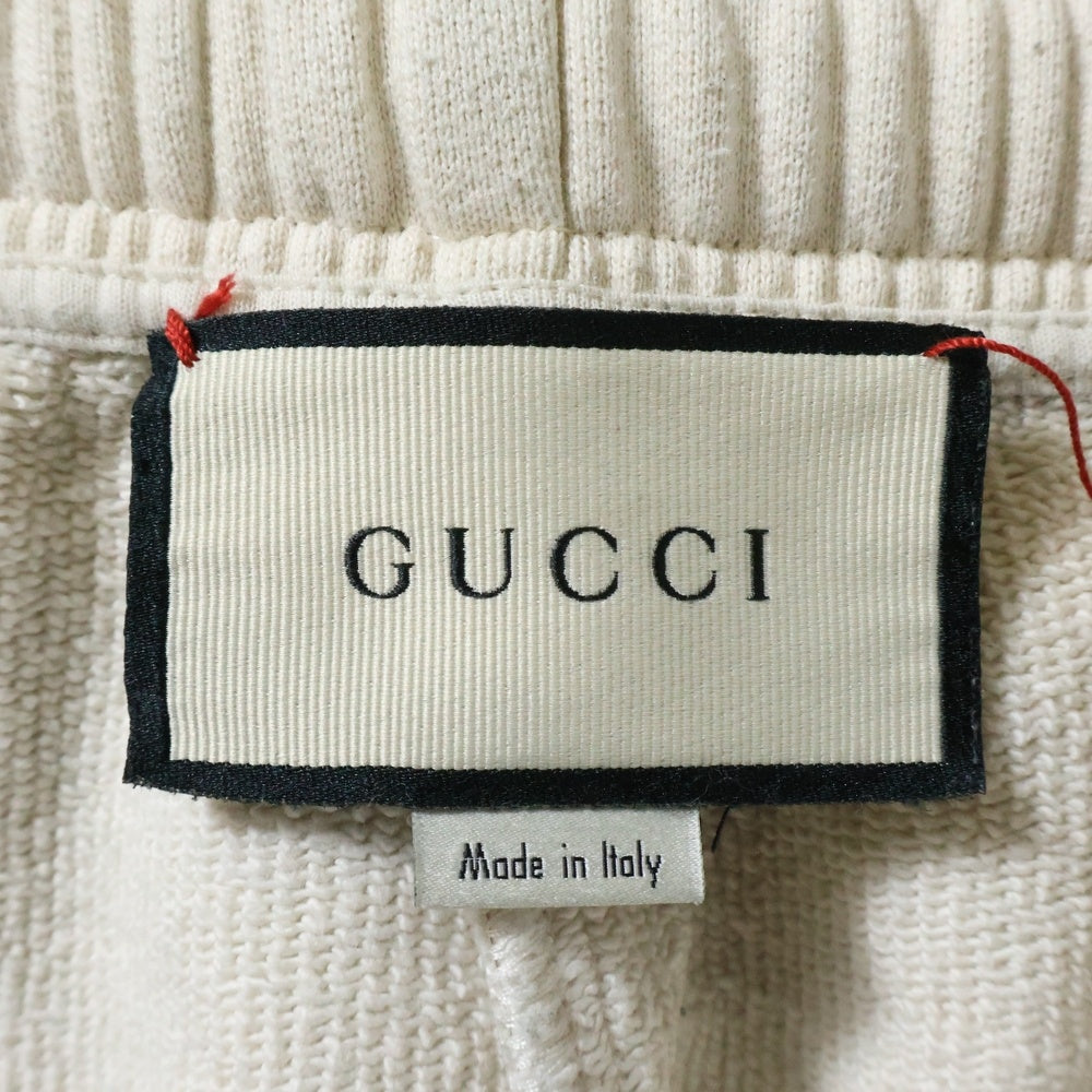 GUCCI(グッチ) インターロッキングG サイドライン イージーハーフパンツ ショーツ アイボリー 630715 XJBUW