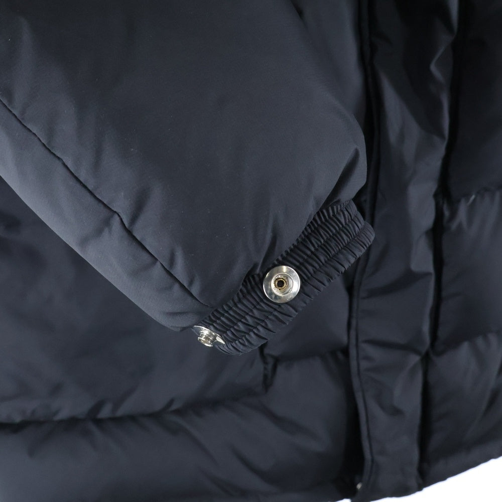 dunhill(ダンヒル) ファーフーデッド ジップアップダウンコート ブラック