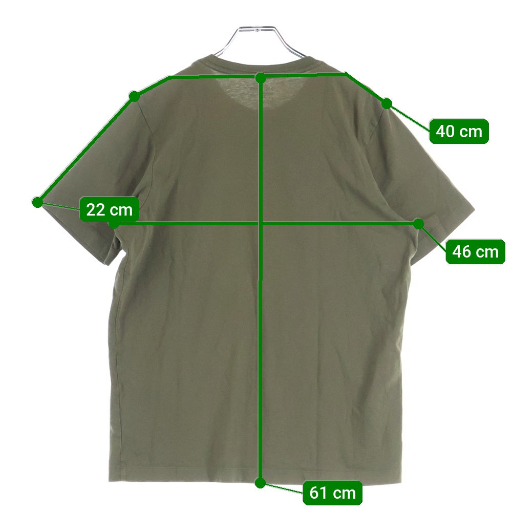 ARC'TERYX(アークテリクス) フロントロゴデザイン クルーネック カットソー 半袖Tシャツ カーキ ARCCZ-2020010002