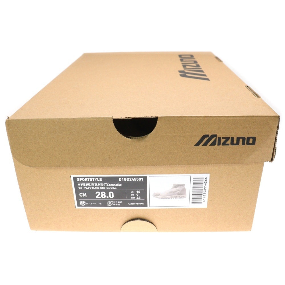 MIZUNO(ミズノ) ×NONNATIVE WAVE MUJIN TL MID GTX ノンネイティブ ウェーブ ムジン ゴアテックス ミッドカットスニーカー ホワイト US10/28cm D1GD245501
