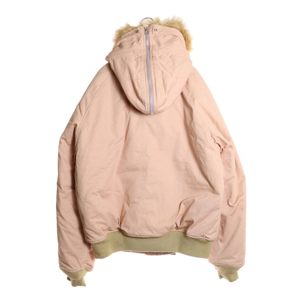 MAGIC STICK(マジックスティック) ファーフーデッド ジップアップ中綿ジャケット ピンク