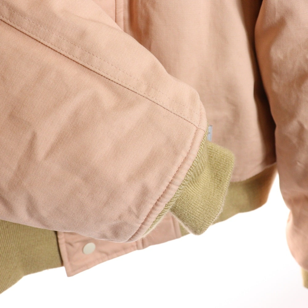 MAGIC STICK(マジックスティック) ファーフーデッド ジップアップ中綿ジャケット ピンク