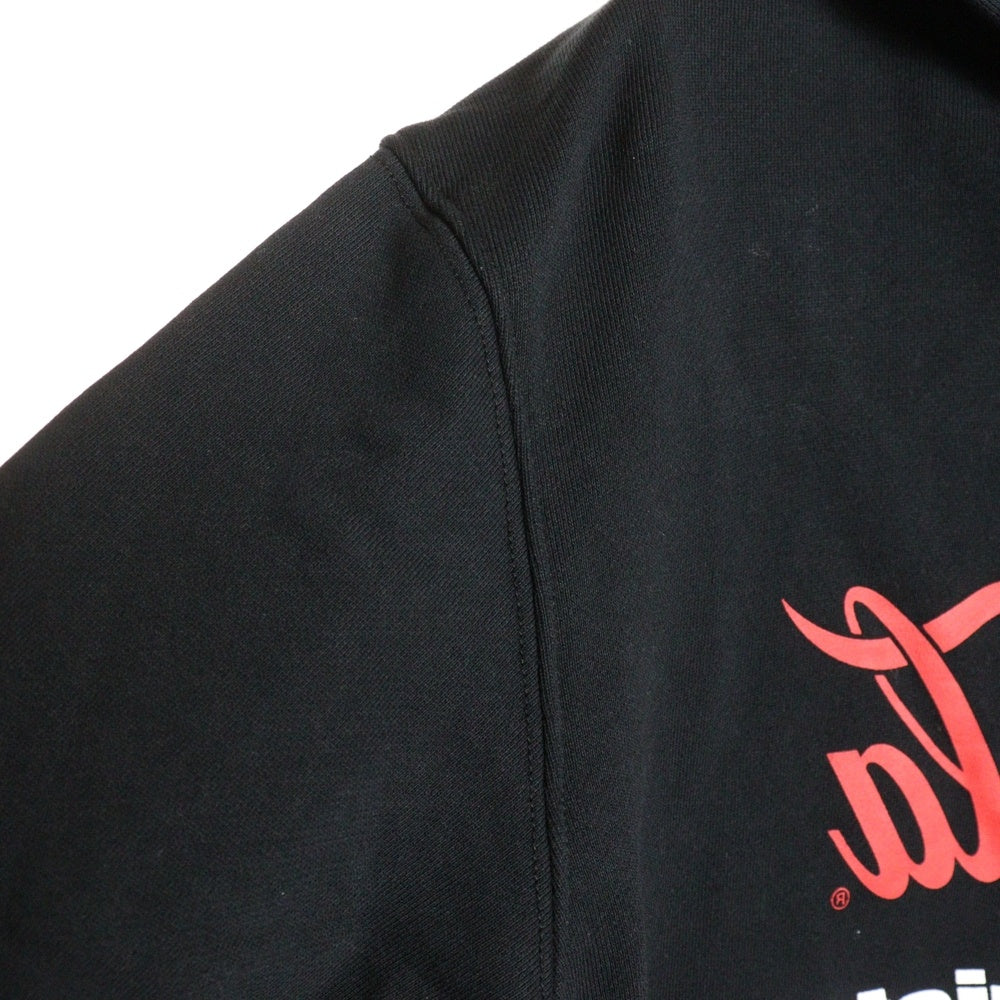 F.C.R.B./F.C.Real Bristol/FCRB(エフシーアールビー/エフシーレアルブリストル) 20SS × コカ コーラ ミラーロゴ フーディー スウェット プルオーバーパーカー ブラック FCRB-200016