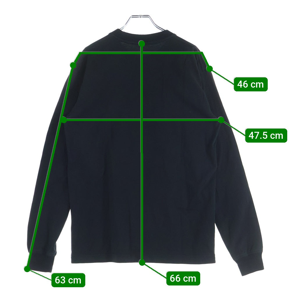 ALEXANDER WANG(アレキサンダーワン) パフューム ロゴプリント 長袖 カットソー Tシャツ ブラック