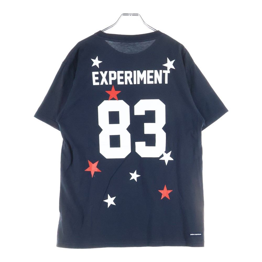 UNIFORM EXPERIMENT(ユニフォームエクスペリメント) フロントロゴ プリント ポケット 半袖 カットソー Tシャツ ブラック UE-167083
