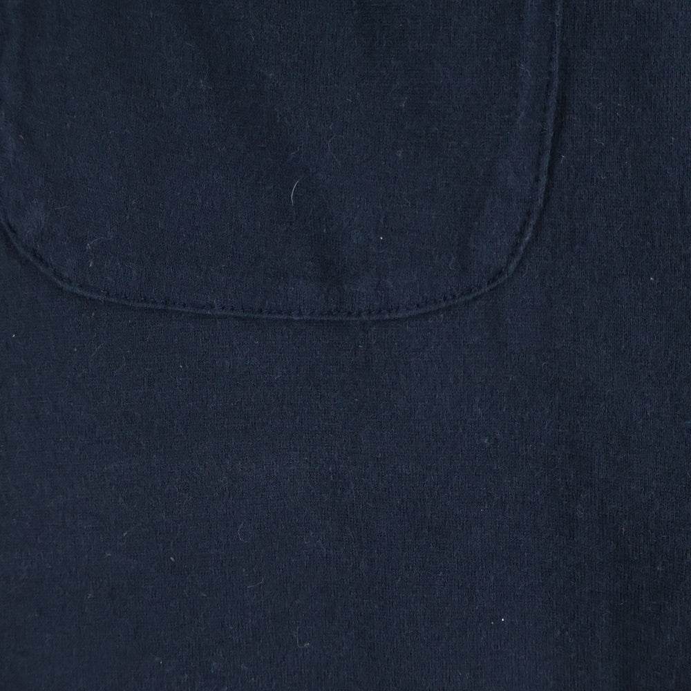 UNIFORM EXPERIMENT(ユニフォームエクスペリメント) フロントロゴ プリント ポケット 半袖 カットソー Tシャツ ブラック UE-167083