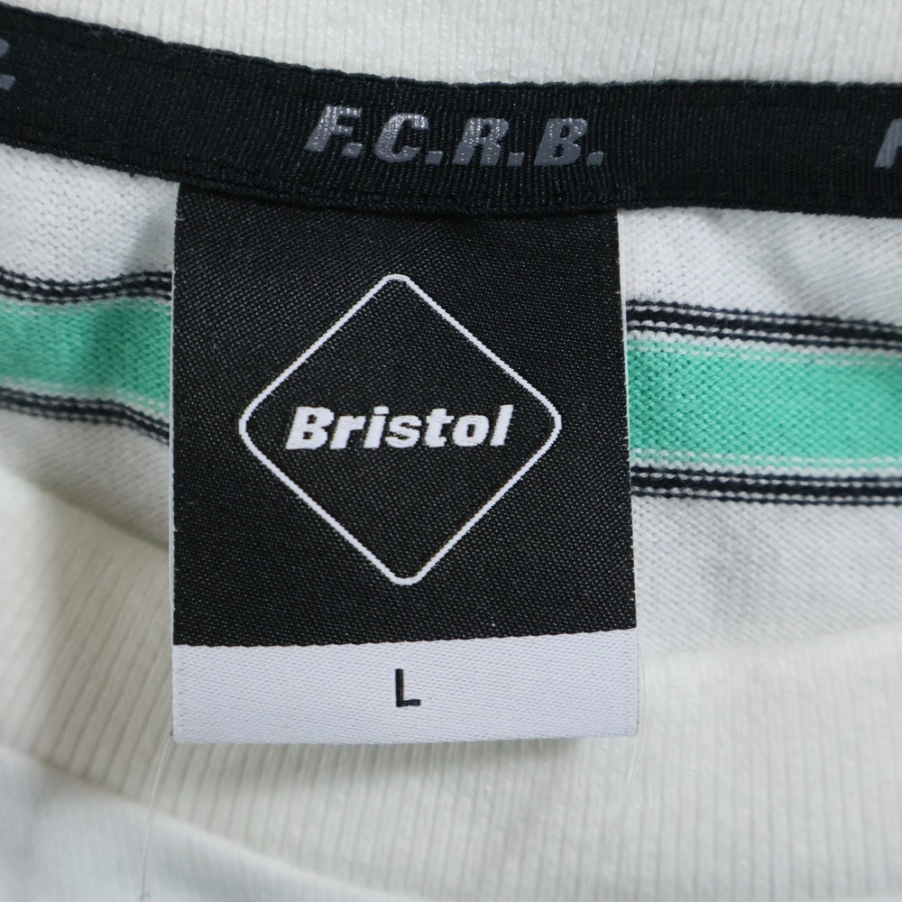 F.C.R.B./F.C.Real Bristol/FCRB(エフシーアールビー/エフシーレアルブリストル) 20SS L/S BORDER POCKET TEE ボーダー ポケット 長袖 Tシャツ ホワイト/グリーン