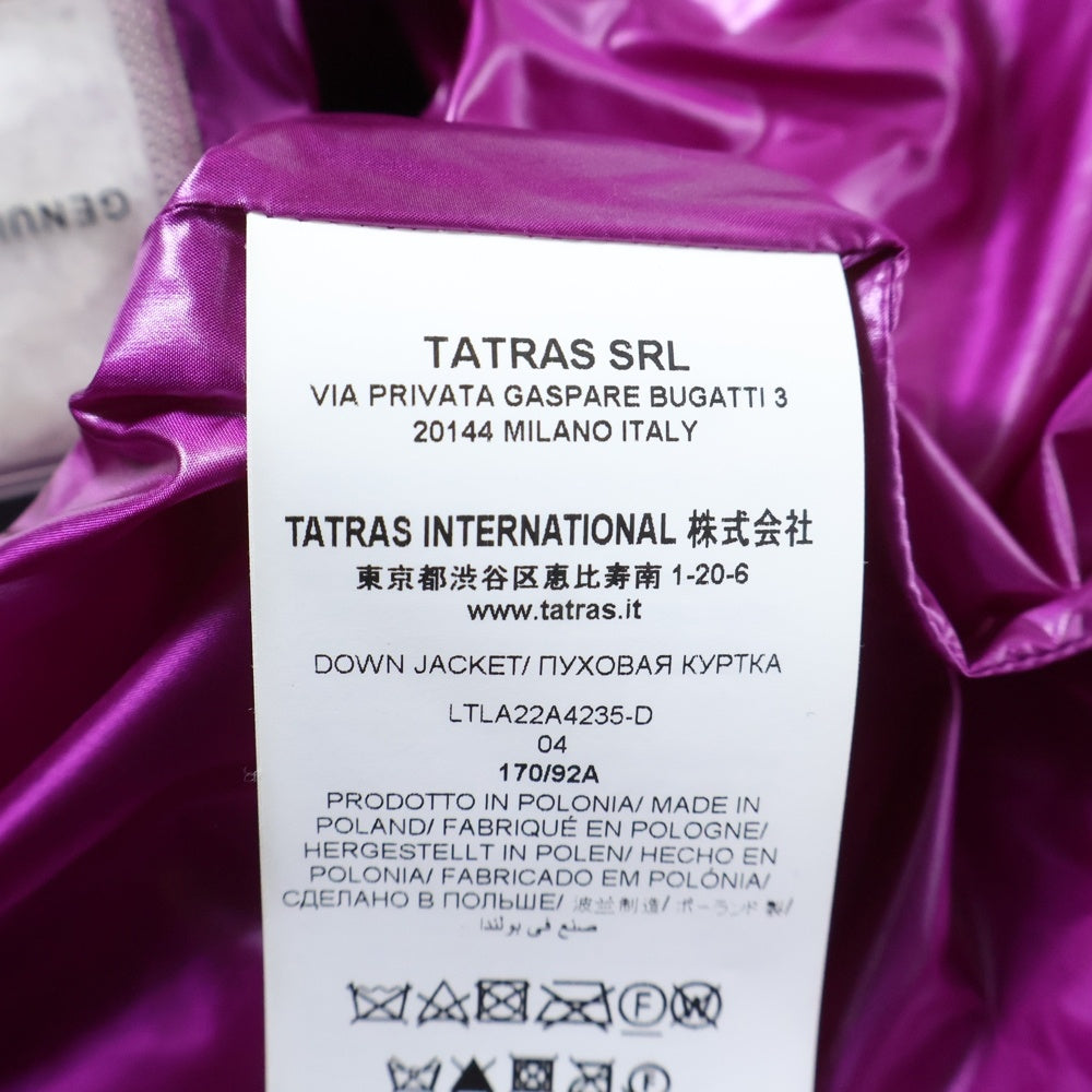 TATRAS(タトラス) 22AW LIBETTE リベッテ ハイネック ダウンジャケット レディース ブラック LTLA22A4235-D