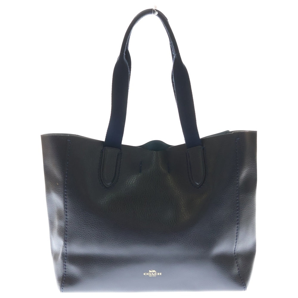 COACH(コーチ) ダービー ペブル レザー トートバッグ ネイビー K1632-F58660 レディース