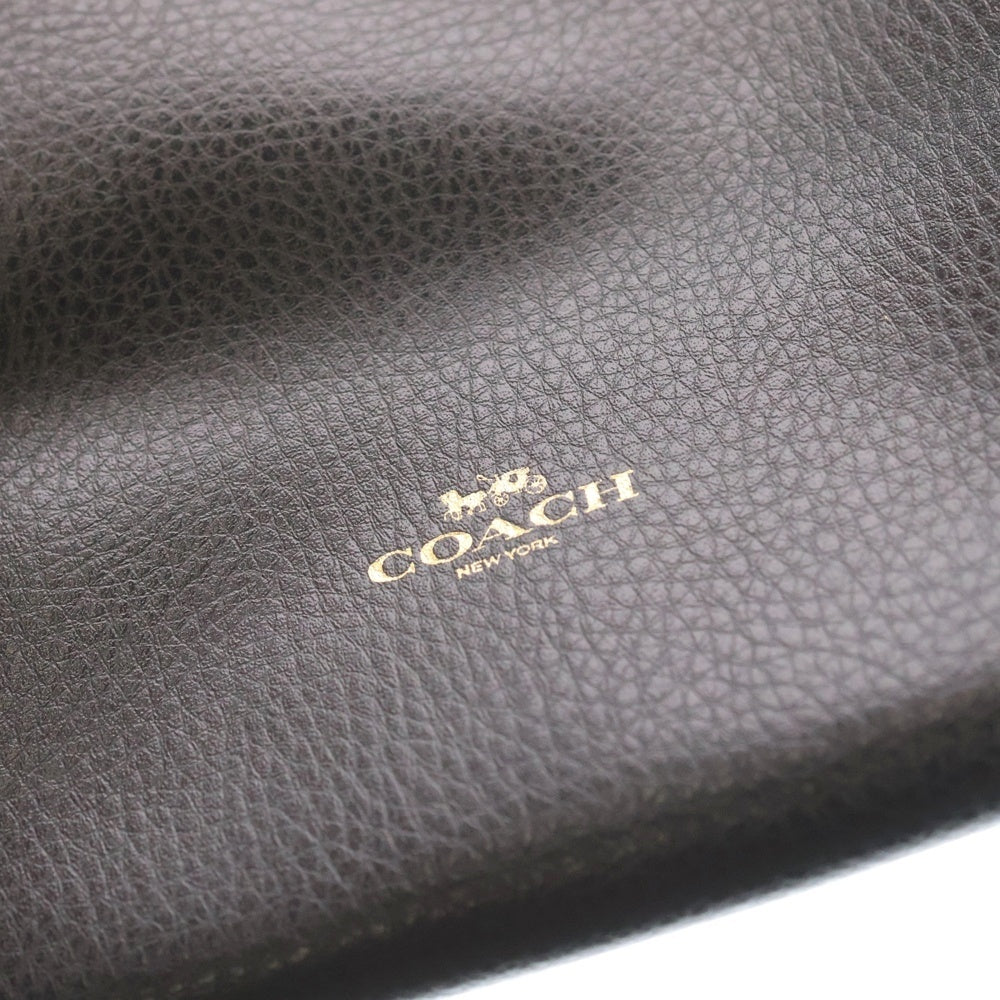COACH(コーチ) ダービー ペブル レザー トートバッグ ネイビー K1632-F58660 レディース