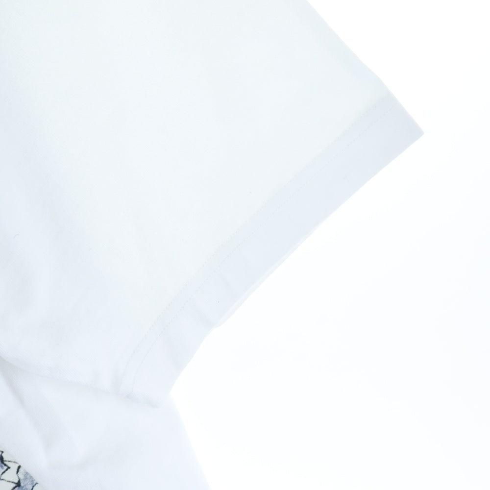 KENZO(ケンゾー) フロントタイガーグラフィックプリントTシャツ 半袖クルーネックカットソー ホワイト FE55TS2744SG