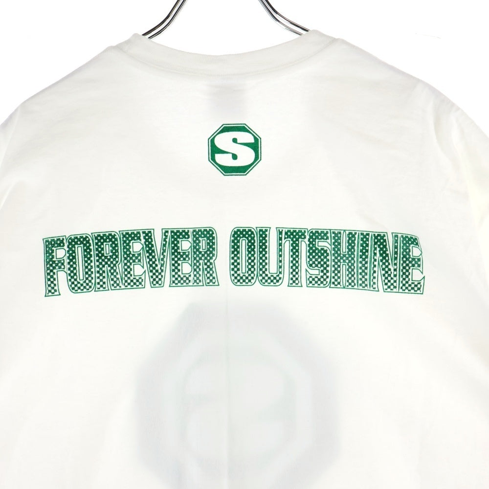 SUPREME(シュプリーム) 24AW Blockbuster Tee ブロックバスター フロントラメプリントTシャツ 半袖クルーネックカットソー ホワイト