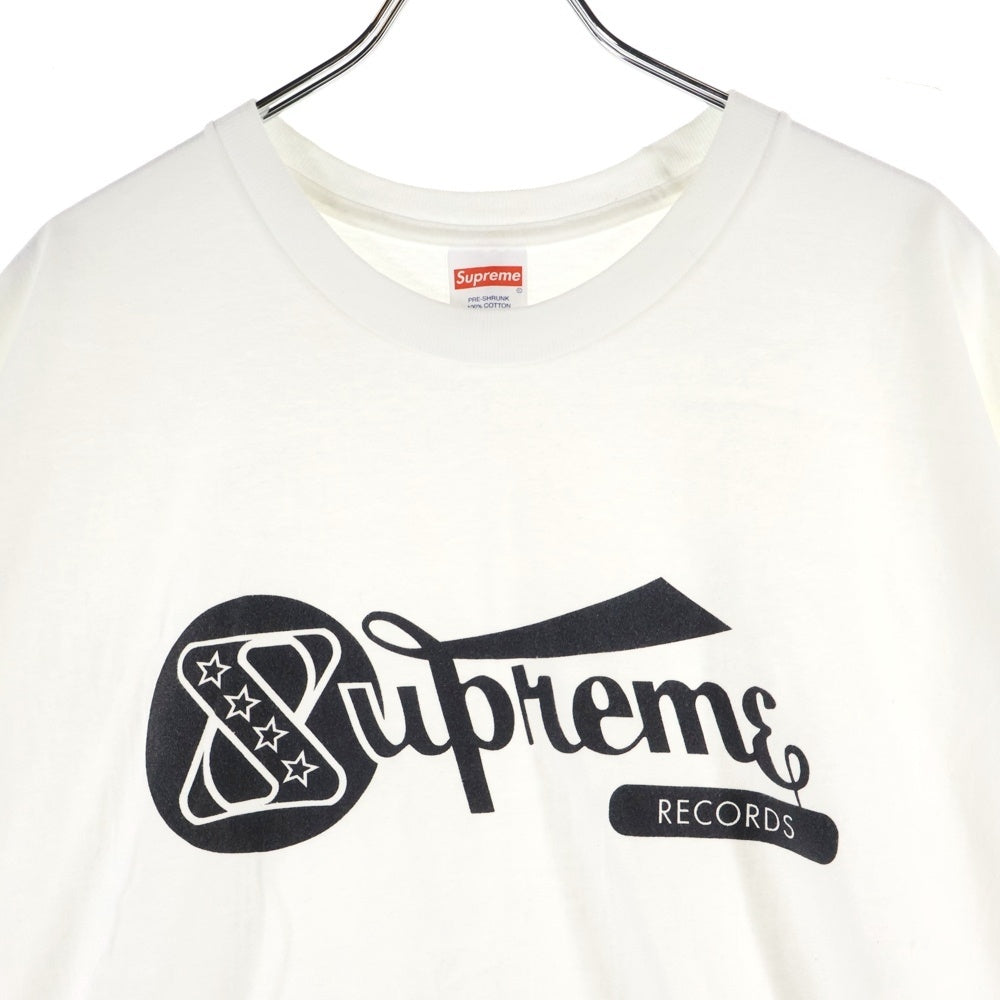 SUPREME(シュプリーム) 24SS Records Tee レコードロゴTシャツ 半袖クルーネックカットソー ホワイト
