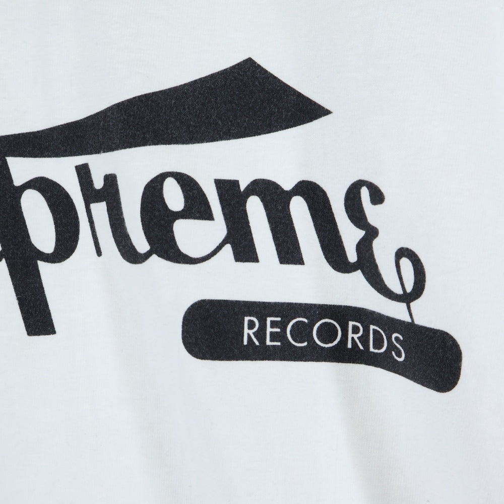 SUPREME(シュプリーム) 24SS Records Tee レコードロゴTシャツ 半袖クルーネックカットソー ホワイト
