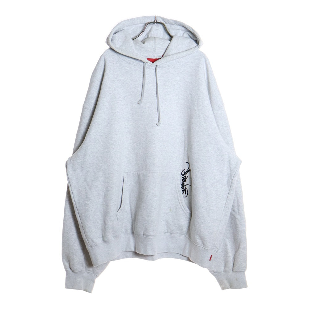 悠介　Supreme 刺繍 Sロゴ グレー パーカー 悠介 Supreme 刺繍 Sロゴ グレー パーカー Supreme S ロゴ パーカー