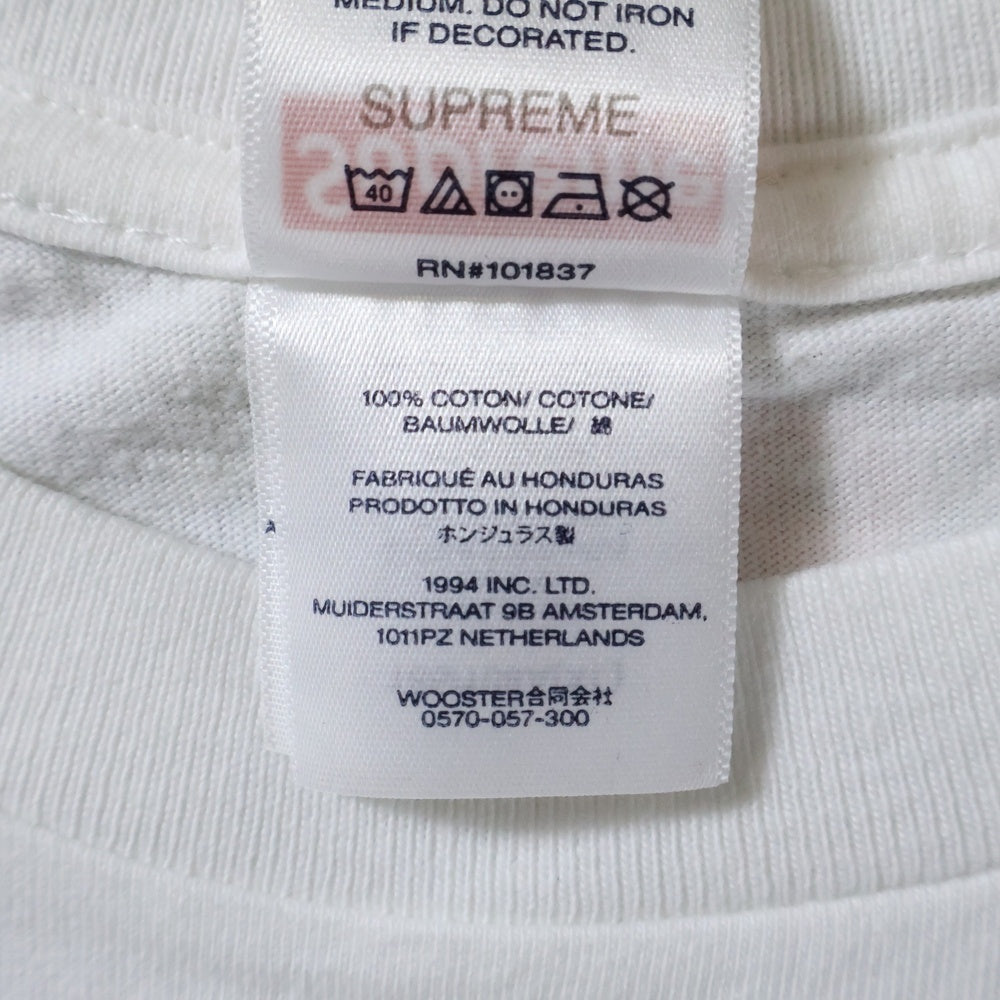 SUPREME(シュプリーム) 25AW Fuckin Blowout Tee ファッキンブローアウト 両面イラストプリントTシャツ 半袖クルーネックカットソー ホワイト