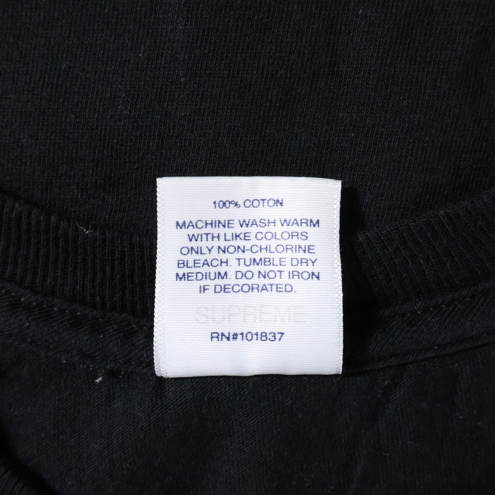 SUPREME(シュプリーム) 24SS Paris Tee パリ フロントプリントTシャツ 半袖クルーネックカットソー ブラック