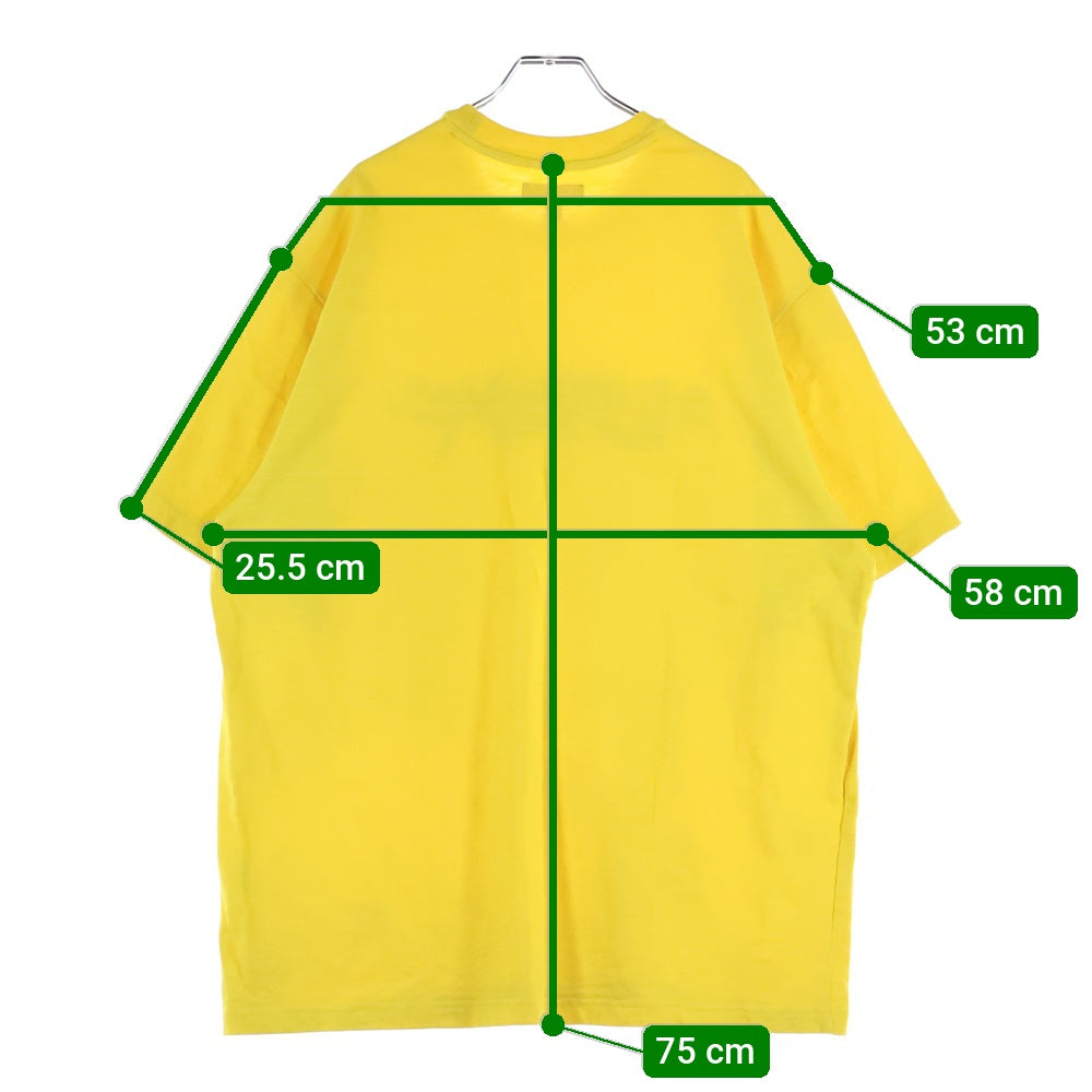 SUPREME(シュプリーム) 25SS Mental S/S Top メンタル フロントロゴプリントTシャツ 半袖クルーネックカットソー イエロー