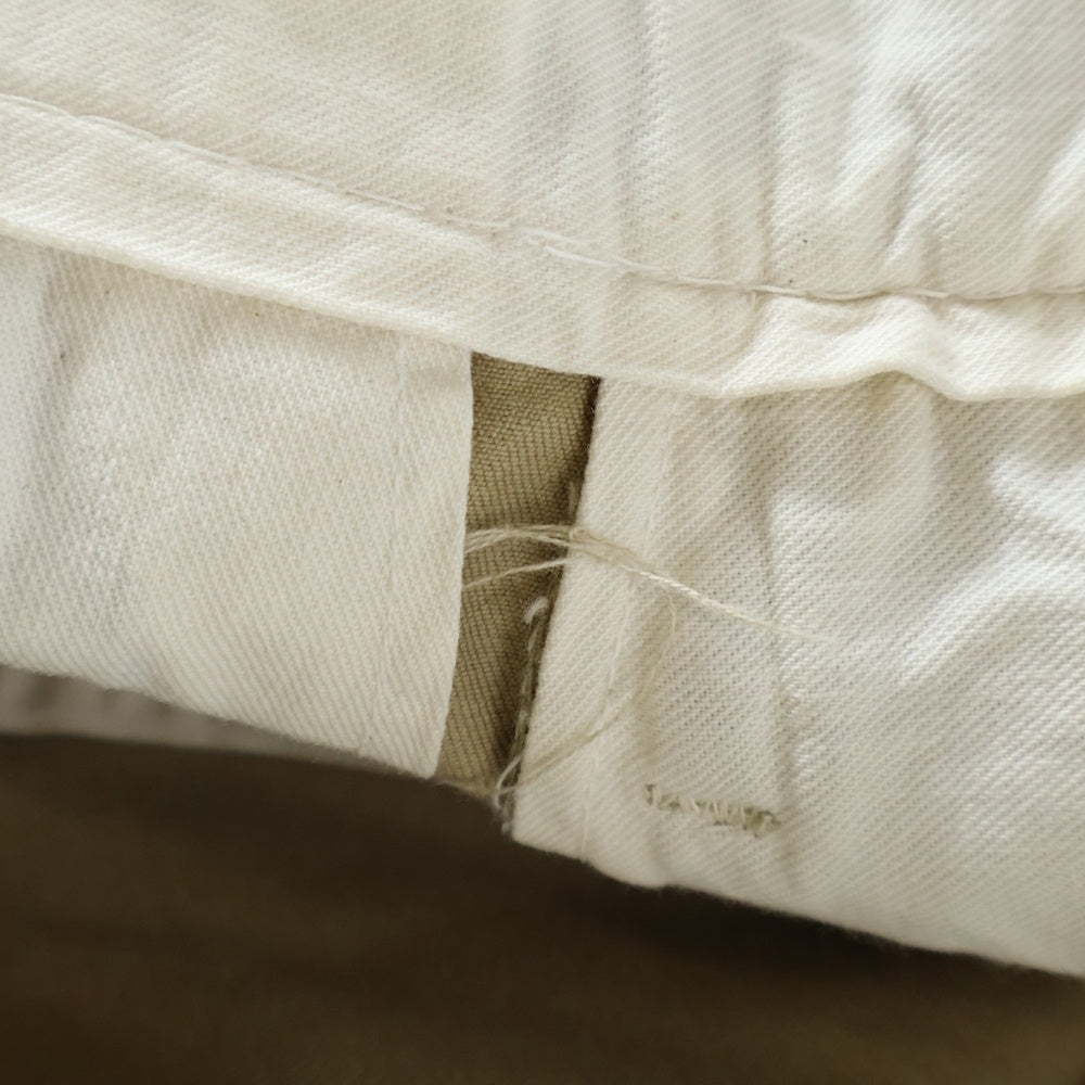 VINTAGE(ヴィンテージ) 50-60S US ARMY ユーエスアーミー コットンチノ ボタンフライ トラウザーパンツ ベージュ 8406-163-8694