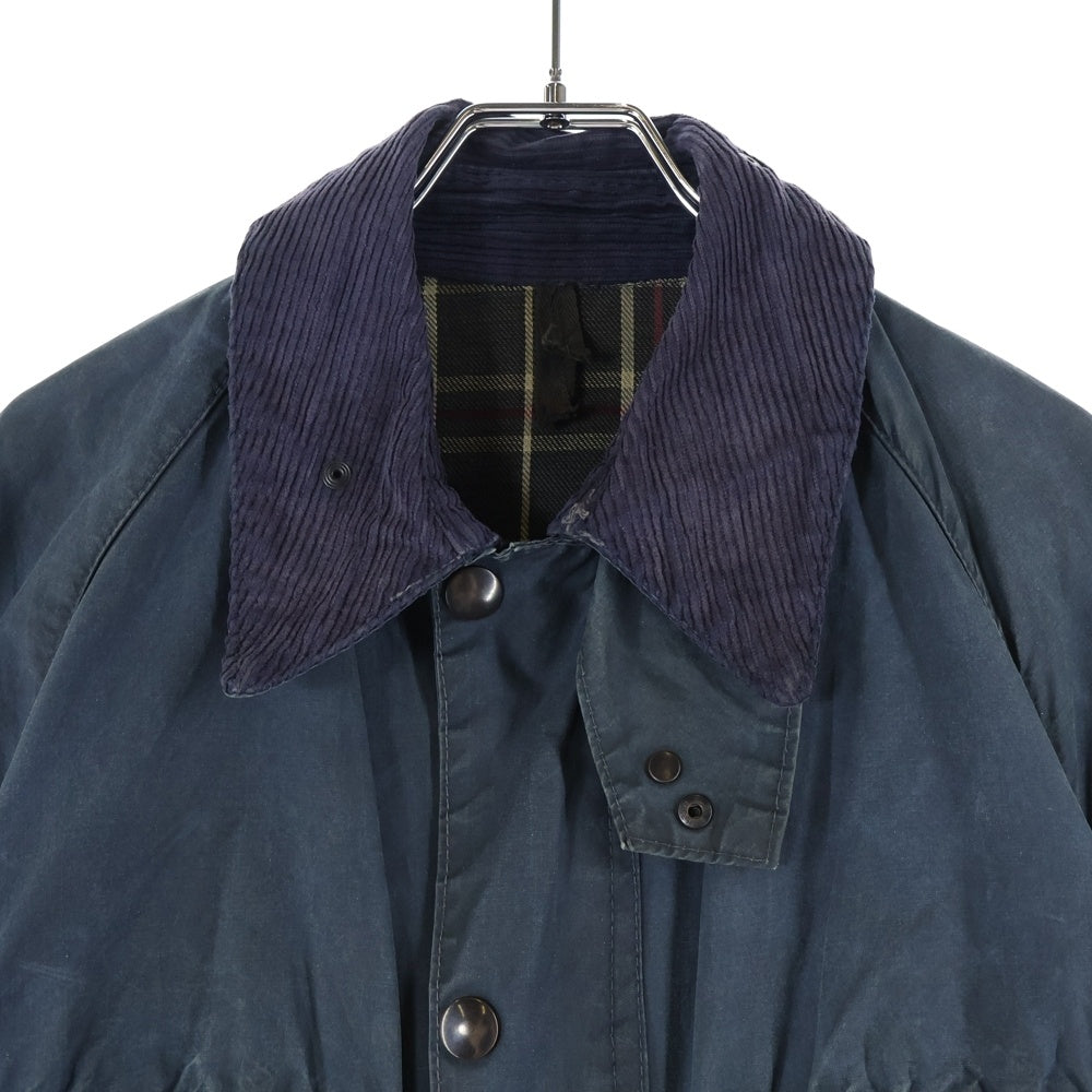 Barbour(バブアー) 80S VINTAGE BEDALE UK製 ビデイル 2ワラントタグ 4ポケット オイルドコットンジャケット ネイビー