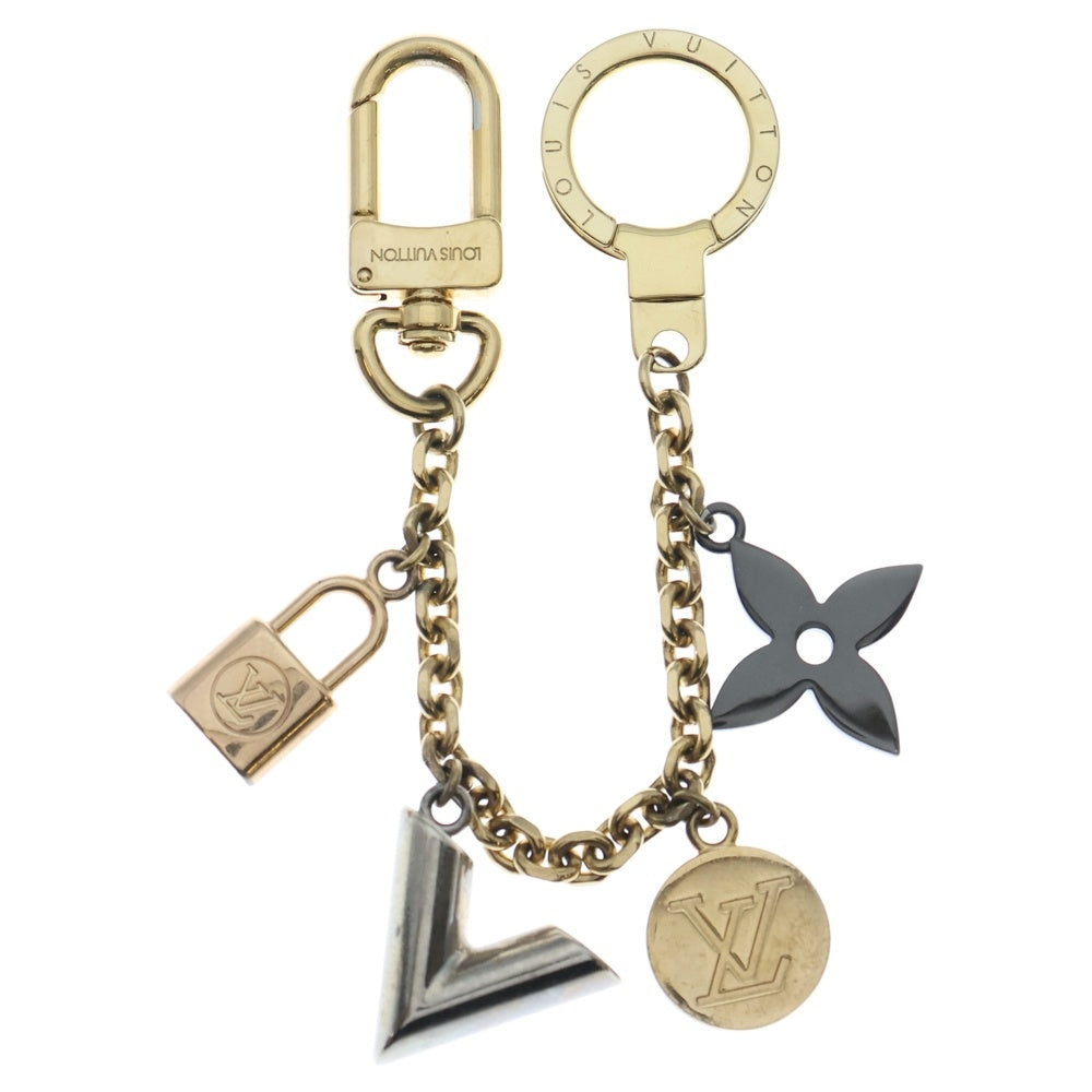 LOUIS VUITTON(ルイヴィトン) チェーン カレイド V キーホルダー キーチャーム キーリング ゴールド M67379