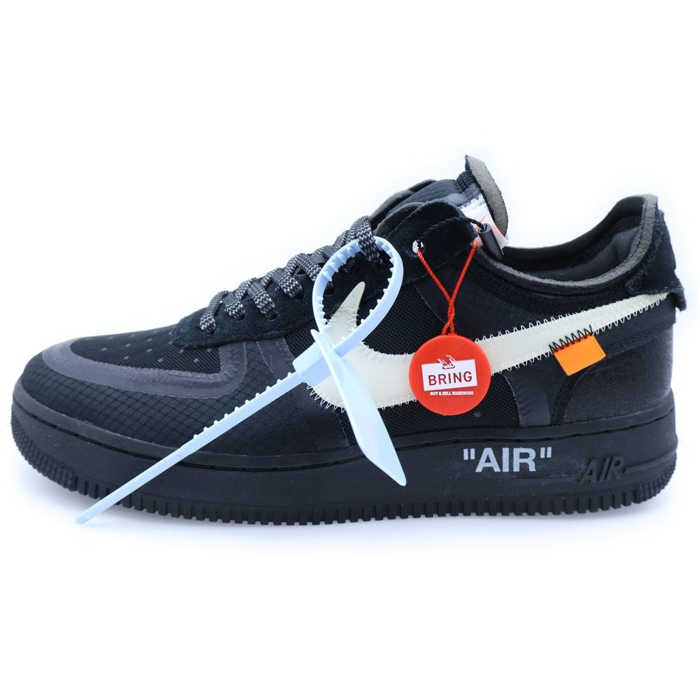 NIKE(ナイキ) ×OFF-WHITE THE 10 AIR FORCE 1 LOW オフホワイト エアフォース1 ローカットスニーカー ブラック US9.5/26.5cm AO4606-001