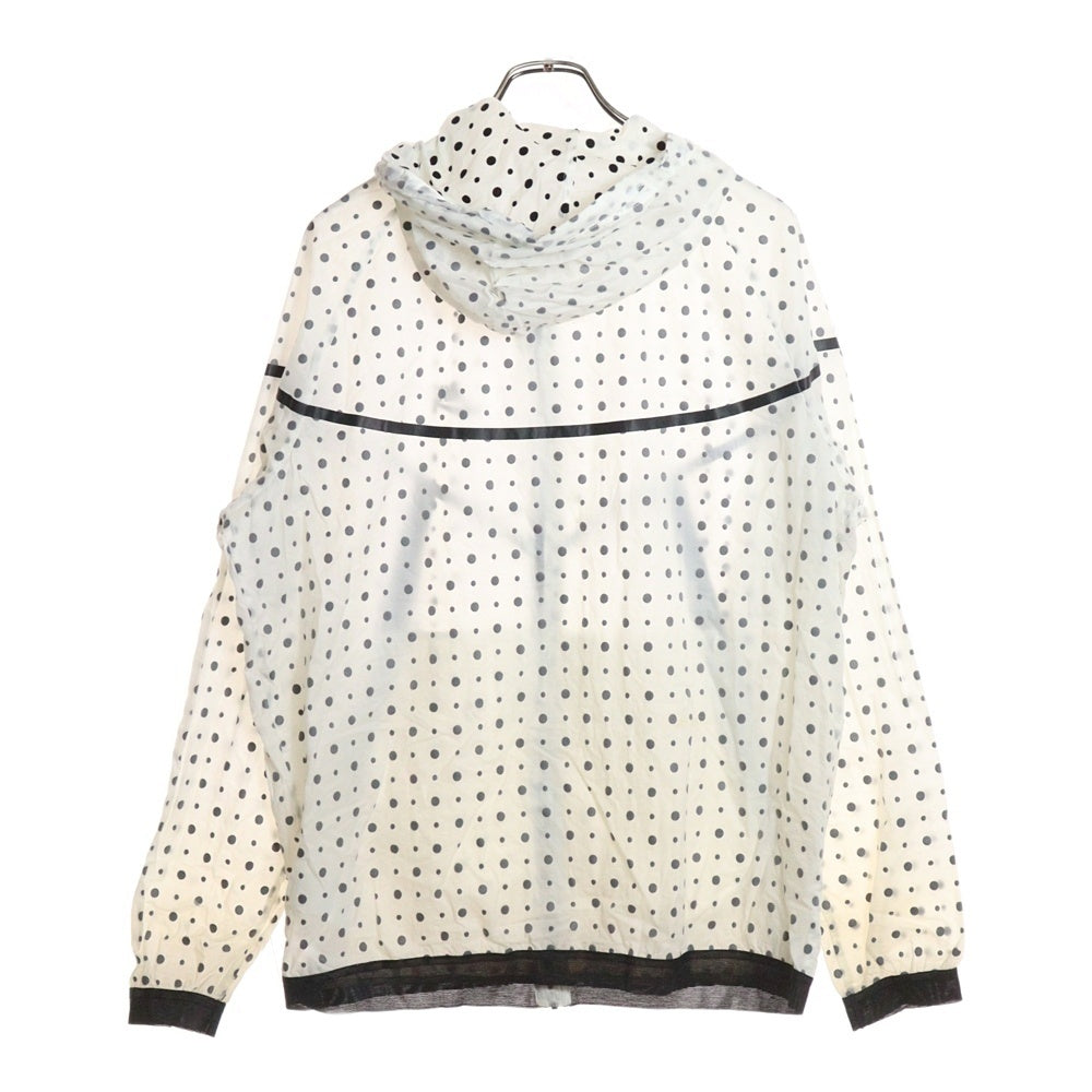 NIKE(ナイキ) TECH WINDRUNNER ドット柄 テック ウィンドランナー フーデッドジャケット ホワイト 642967-100