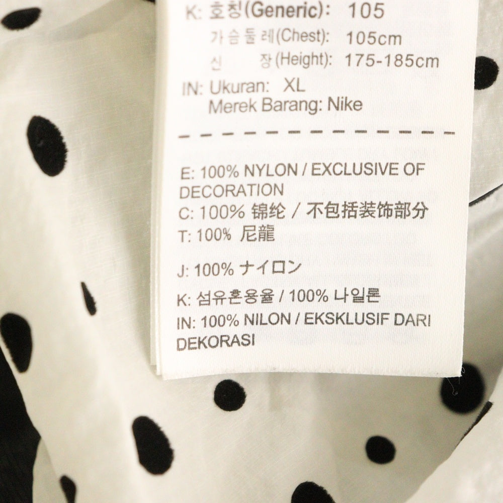 NIKE(ナイキ) TECH WINDRUNNER ドット柄 テック ウィンドランナー フーデッドジャケット ホワイト 642967-100