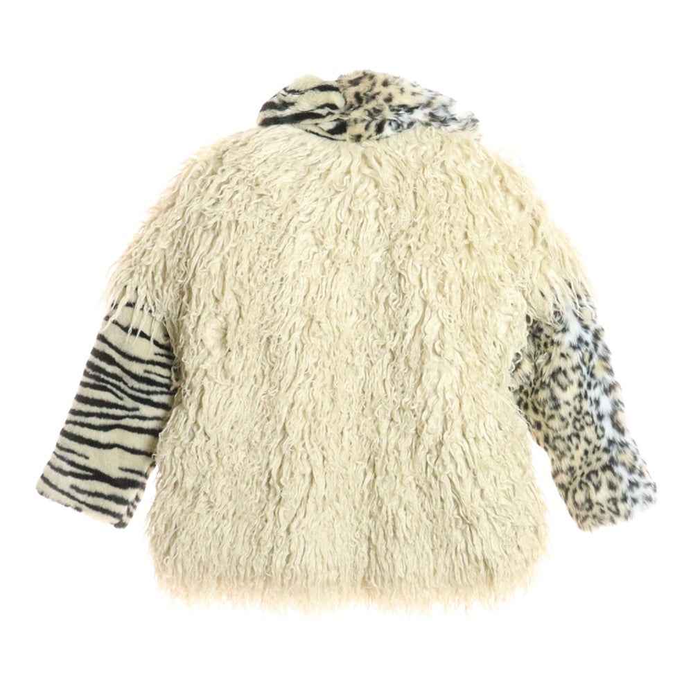 DIESEL(ディーゼル) ロングファー レオパードカラー ジャケット ベージュ